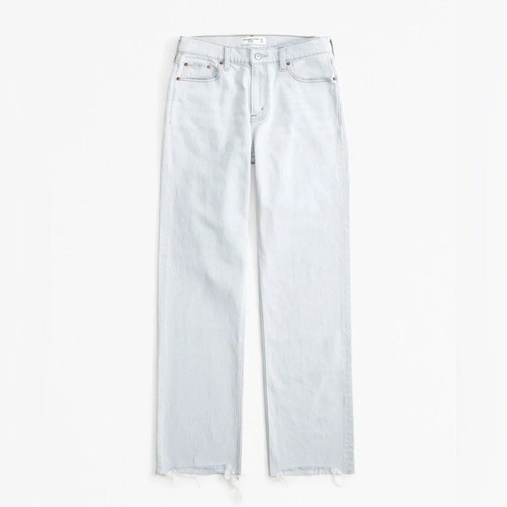 NWT Abercrombie & Fitch Light Blue Flare Jeans - Picture 7 of 15